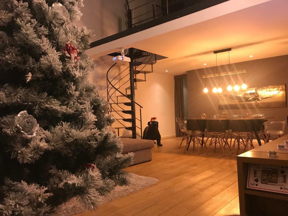 Ferienwohnung Luxury Loft Duplex Penthouse Of 190M2 & Free Parking ! Brüssel Exterior foto